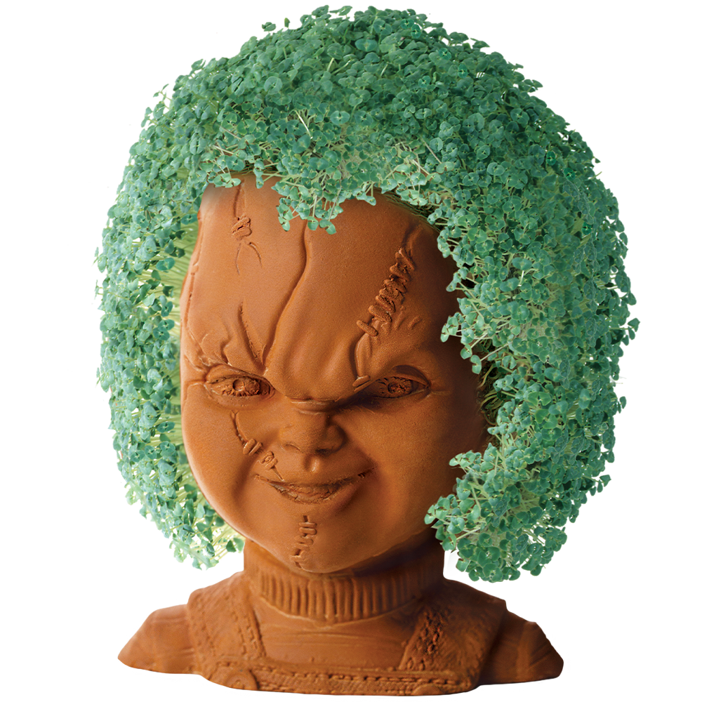 Alternative view of Child's Play Chucky Doll Chia Pet