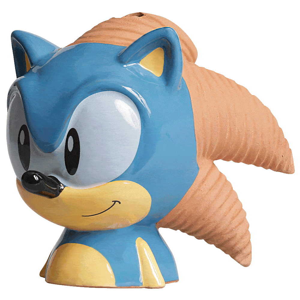 Alternative view of Sonic the Hedgehog Chia Pet