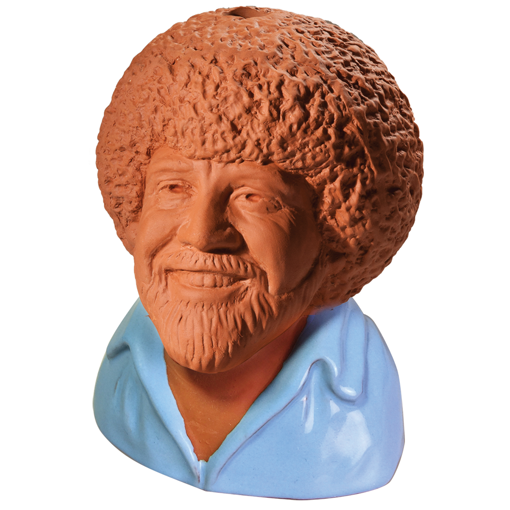 Bob Ross in Blue Shirt Chia Pet - Image 3